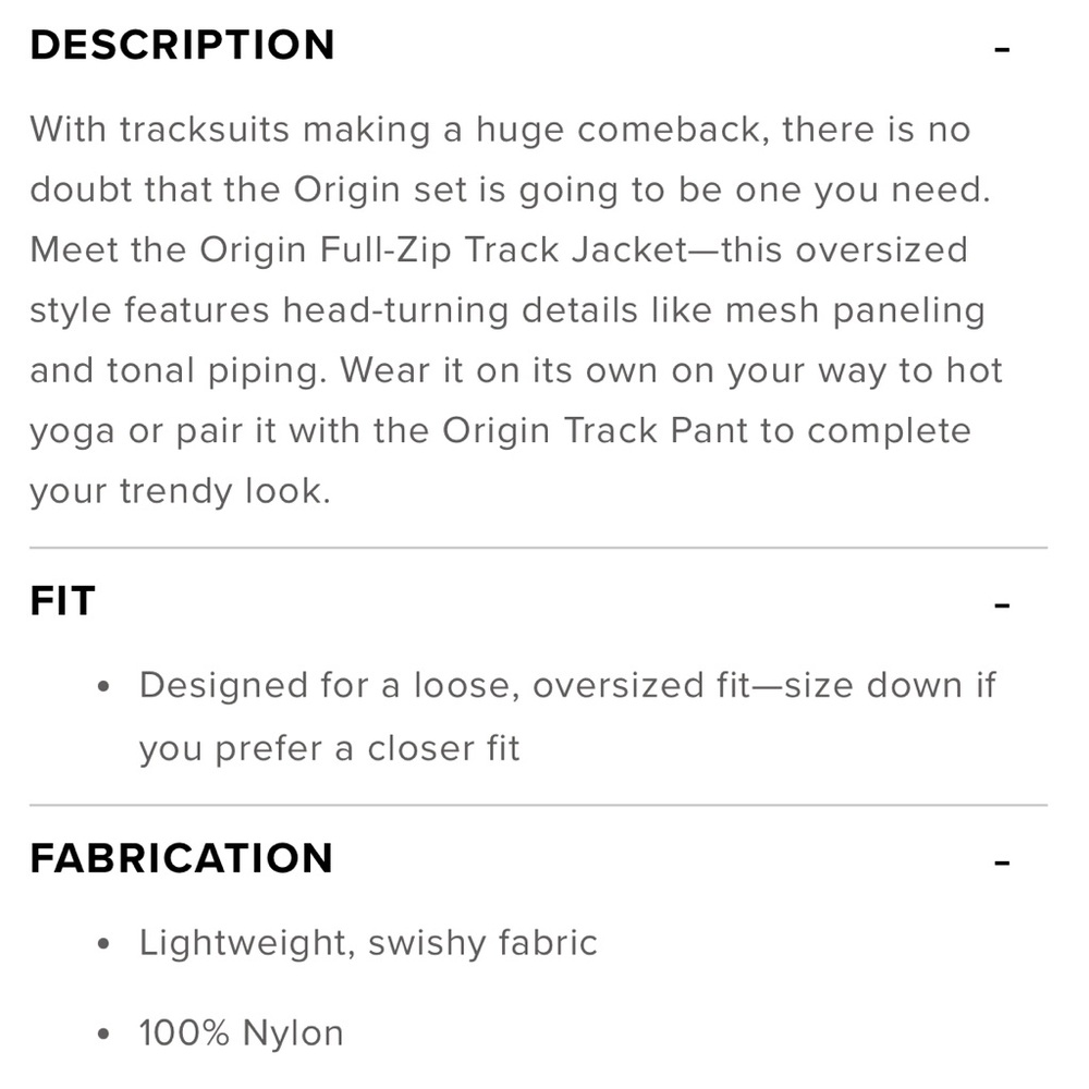 Alo Origin Full Zip Track Jacket - Picture 5 of 5
